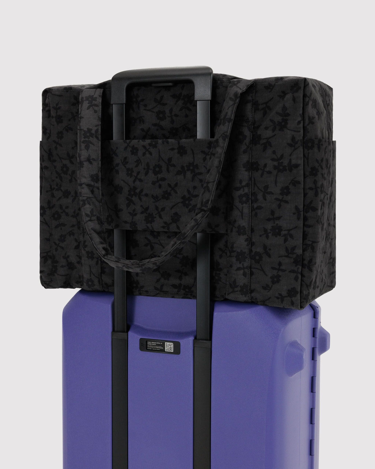Cloud Carry-on - Charcoal Ditsy Floral